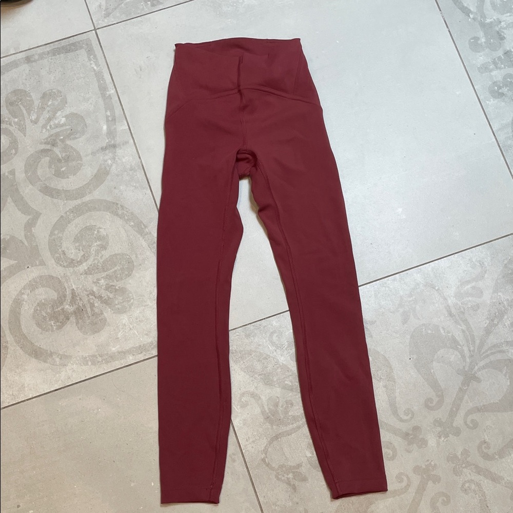Lululemon Athletica Burgundy Leggings